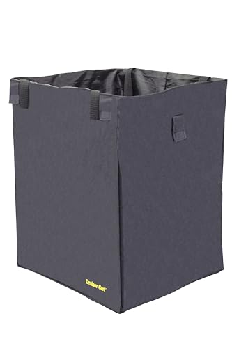 dbest Products Cruiser Cart Deluxe Premium Liner Bag 15. 5" X 17" X 20. 5" (Only Cover, Handcart not Included) Shopping Laundry with Easy Detachable Hook and Loop Attachments. - color: Black, style: Liner Bag