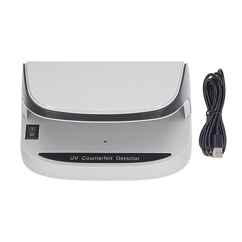 Counterfeit Bill Detector with LED Light, Multi Currency & Card Counterfeit Detector Money Checker, Counterfeit Detection for Credit Cards and ID Cards