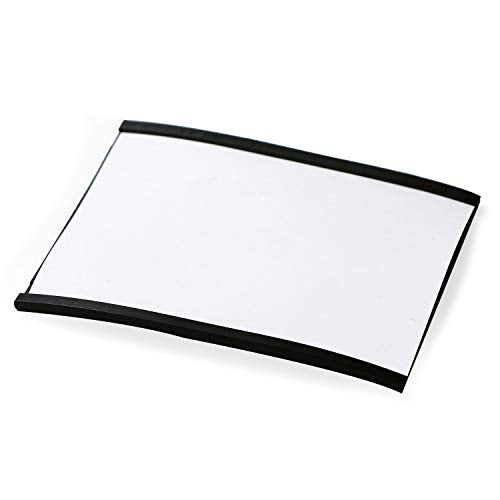 SmartSign (10-Pack) Magnetic C Channel Card Label Holders - 3" x 4" Metal Racks and Shelf Label Holders with Paper Inserts - size: 3" x 4" pack of 10