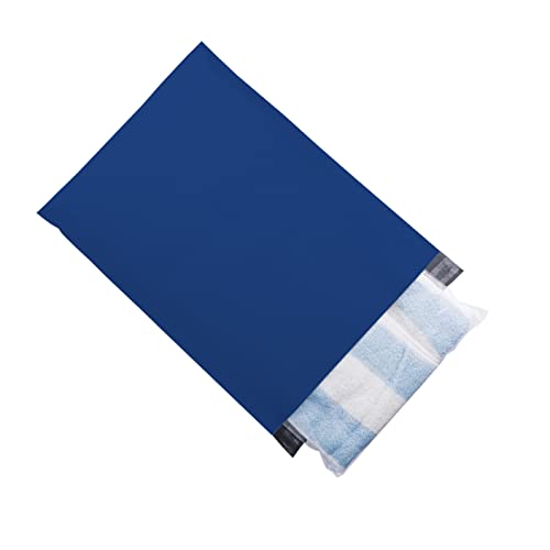#7 50 PCS 14.5x19 Inch Poly Mailers Shipping Envelopes Packaging Bags Enhanced Durability Office Industrial Postal Gift Bags with Self Adhesive, Waterproof and Tear-Proof, Blue/Navy - color: Blue