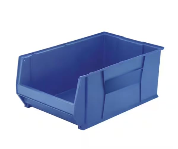 Blue Plastic Stackable Storage Bin Organizer (1-Pack) YL55397