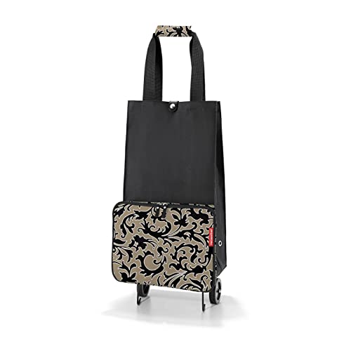 reisenthel foldabletrolley Baroque Marble - Foldable, Compact Shopping cart - Easy to Store - Rigid Edge Protection - color: Baroque Marble