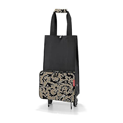 reisenthel foldabletrolley Baroque Marble - Foldable, Compact Shopping cart - Easy to Store - Rigid Edge Protection - color: Baroque Marble