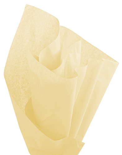 Brand New Tissue Paper Pack, 48 Sheets, 20" x 30", French Vanilla - color: French Vanilla