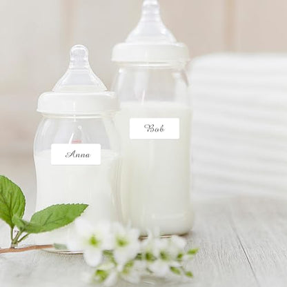 Multi-Use Removable Labels, 1/2" x 3/4",1000 PCS Blank Labels Total,Water/Oil/Tear Resistant/Ink Won't Smudge No Residue - size: 0.5×0.75 inch