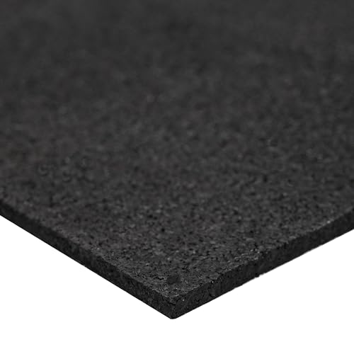 MSI Rubber Utility Mat 60in. x 96in. Black Non-Slip Floor Mat - size: 96"L x 60"W x 0.2"Th