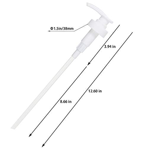 Gallon Pump Dispenser, Fits Most 1 Gallon Jugs and Containers 38/400 Pump Lid Top Replacement for Sanitizer, Lotion, Shampoo, Conditioner (6 Pack) - color: 6 Pack