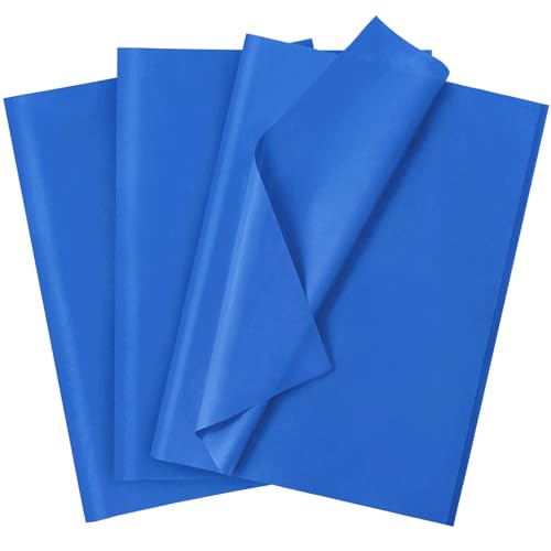 120 Sheets 14 x 20 Inch Blue Tissue Paper for Gift Bag Wrapping - color: Blue