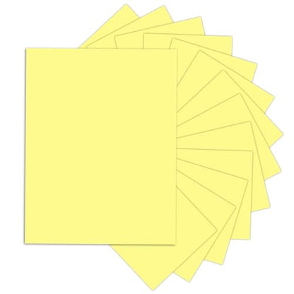 Goefun 80lb 24 Sheets Yellow Cardstock 8.5 x 11 Thick Paper - color: yellow, size: 8.5x11