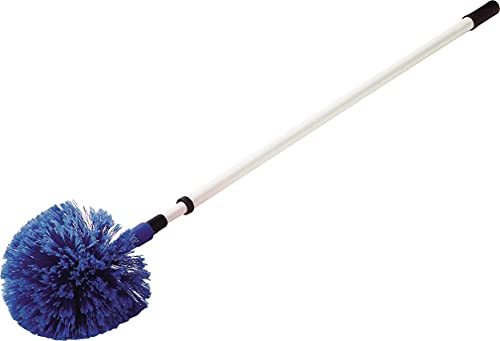 Sparta Round Duster Head, Soft Flagged Bristles, 9 Inch, Blue