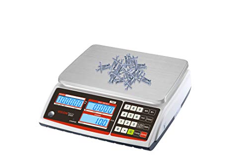 VisionTechShop TVC-6 Counting Scale for Parts and Coins, Lb/Kg Switchable, 6lb Capacity, 0.0002lb Readability - size: TVC-6