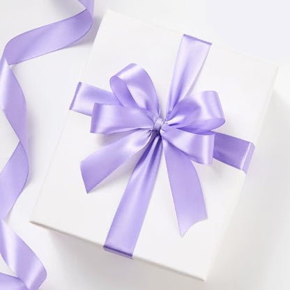 Light Purple Satin Ribbon 1 Inch x 100 Yards - color: Light Purple