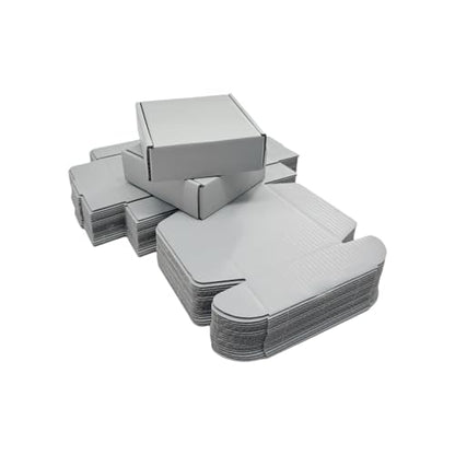 50 Pack 6x6x2 in Gray Shipping Boxes - color: Gray, size: 6x6x2 in