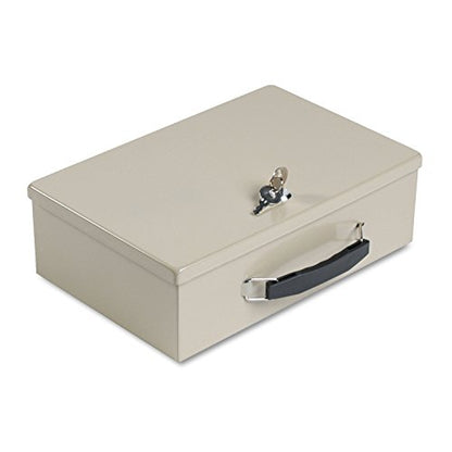 MMF Industries STEELMASTER Fire-Retardant Steel Security Chest with Key Lock | Tan | Includes 2 Keys | Durable Steel & Double Insulated Walls | Lab Tested Fireproof Security Box