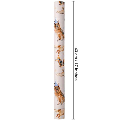 Sikiweiter Dog Birthday Wrapping Paper Roll - 17 Inches x 16.5 Feet, Fun and Colorful Dog Party Print, Perfect for Gifts and Celebrations(Dog Birthday) - color: Dog Birthday