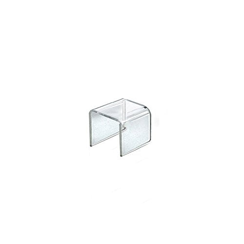Azar Displays 515328 2.5" Square Acrylic Riser, Clear (4 Pack) - size: 2.5 X 2.5