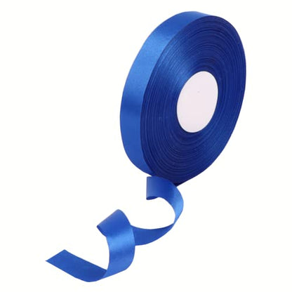 Blue Satin Ribbon 1/2 Inch for Gift Wrapping, 50 Yards in Length - color: Sapphire Blue, size: 1/2"