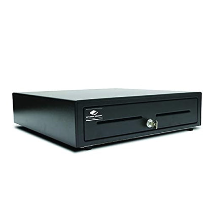 APG VB320-BL1616-B10 Vasario Series Standard-Duty Painted-Front Cash Drawer with MultiPRO 320 Interface, 24V, 16.2" x 4.3" x 16.3", Black
