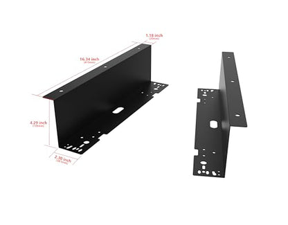 HK SYSTEMS Universal Under Counter Mounting Metal Bracket for 13",16",18" Cash Drawer, Black Color - size: 5. UNDER MOUNTING BRACKET