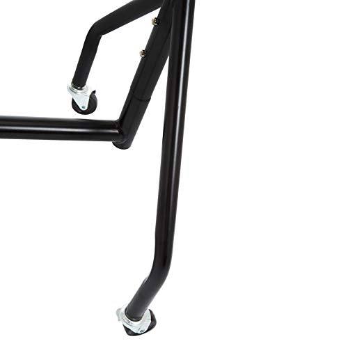 Amazon Basics Heavy Duty Portable Rolling Garment Rack, Hanging Clothes Organizer Rail for Display and Storage, Easy to Assemble, 72 x 60 inches, Black - size: 1.82 x 1.52 m