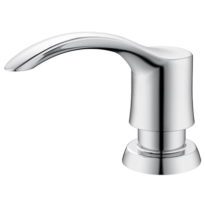 GAGALIFE Kitchen Sink Soap Dispenser with 17 Ounce Large Bottle, G080C - color: Chrome, size: with Bottle
