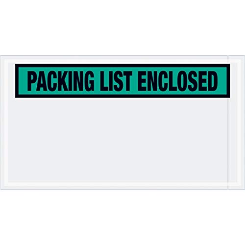 TapePlanet Packing List Enclosed Colored (Panel Face) Envelopes (5 1/2" x 10" (1000 Per/Case), Green) - color: Green, size: 5 1/2" x 10" (1000 Per/Case)