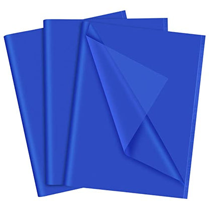 NEBURORA 60 Sheets Blue Tissue Paper Set Gift Wrap Paper(Blue) - color: Blue