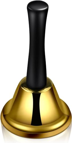 Classic Dinner Bell - Hand Bells for Weddings, School, Parties & Christmas