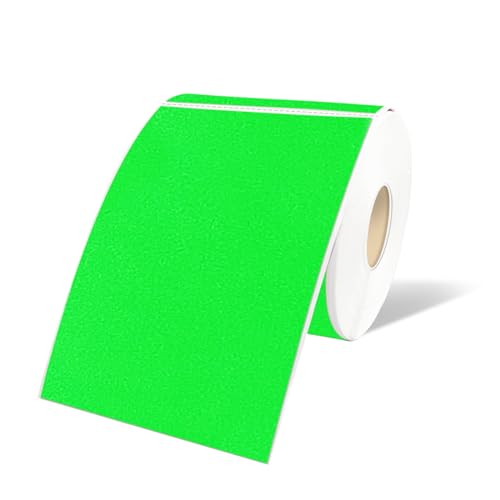 STARLIBOO 3"X5" Rectangle Color Coding Labels, Removable Square Label Inventory Stickers, Permanent Warehouse Moving Box Square Label (250Labels, Fluorescent Green) - color: Fluorescent Green, size: 3*5 inch