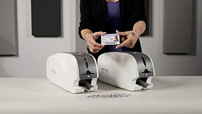 IDP SMART-31 Series ID Card Duplex Printer Bundle with USB Camera, Software & Guides - 200-Print YMCKOK Color Ribbon, 100 PVC Plastic Cards & IDP EasyCapture Photo Capture Tool Free Trial! - style: SMART-31D Duplex Printer Kit + USB Camera