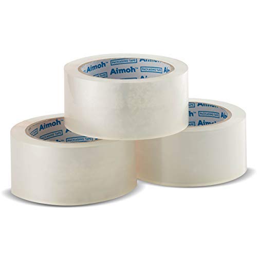 Aimoh Heavy Duty Clear Packing Tape, 24 Rolls, 1.88 in x 60 yd, 2.7 mil - size: 24 Rolls (2.7 Mill / 60 yd)