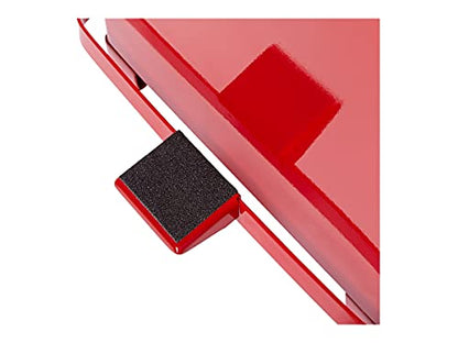 Rubbermaid Commercial Products Defenders Biohazard Steel Trash Can Step-On 4 GAL Red Hospital/Doctor's Office/Healthcare Facilities - color: Red, size: 4G