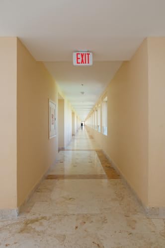 Lithonia Lighting Single-Sided LED Exit Sign, Thermoplastic Construction, Switchable Red and Green Colors, AC Power, Includes Extra Faceplate, White (EXRG M6) - color: Switchable, size: 11.63" | Sign Only