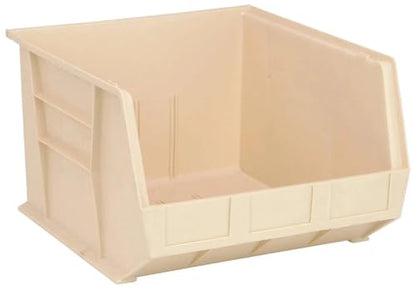 Quantum Storage QUS270 Ultra Stack and Hang Bins - 18" x 16-1/2" x 11" - 3 Pack - color: Ivory