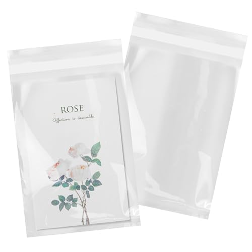 iMailer - 200 Count - 5" x 7" Cellophane Bags Self Sealing - Resealable Clear Poly Cello Bags for A2 A4 A6 Cards & Envelopes, Bakery, Cookies, Treats - size: 5x7 Inch (Pack of 200)