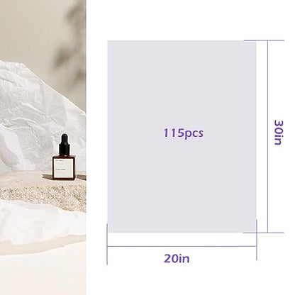 Simetufy 115 Sheets 20x30 White Tissue Paper for Gift Bags - color: white, size: 115 sheets