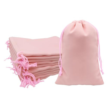 Mandala Crafts 6x9 Dusty Rose Jewelry Gifts Favors Velvet Drawstring Bags - color: Dusty Rose 6X9 Inches, size: 1 Count (Pack of 50)