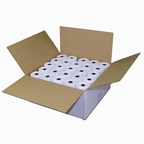 50 Receipt Paper Rolls for First Data FD400 and Nurit 8000 Credit Card Terminals