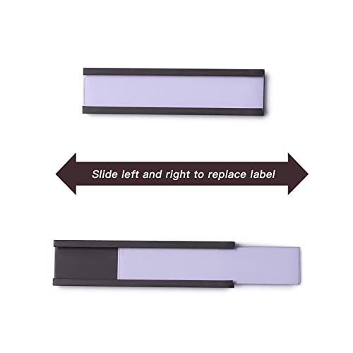 C Channel Magnetic Labels Holders, 30 Pack 0.5''x2'' for Metal Racks - size: 0.5 x 2 Inch