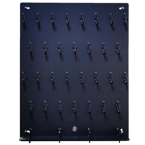 Key Hooks Board With 30 Hooks for Garage, Car Dealer, Office, Real Estate