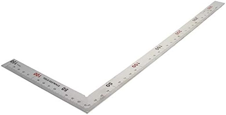 Utoolmart 150×300mm Stainless Steel L-Shape Right Angle Ruler - size: Stainless steel