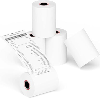 Thermal Receipt Paper Rolls 3-1/8 x 230ft, 50 rolls - 48 GSM - size: 3 1/8" x 230'