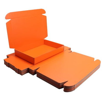 Orange Shipping Packaging Boxs KAXILU 20pcs Shipping Boxs L13xW9xH2 inch Suitable E-Commerce Packaging - color: Orange