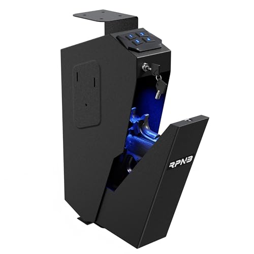 RPNB Gun Safe for Handgun,Wall Mounted Pistol Safe,Small Firearm Safes - color: RP311E