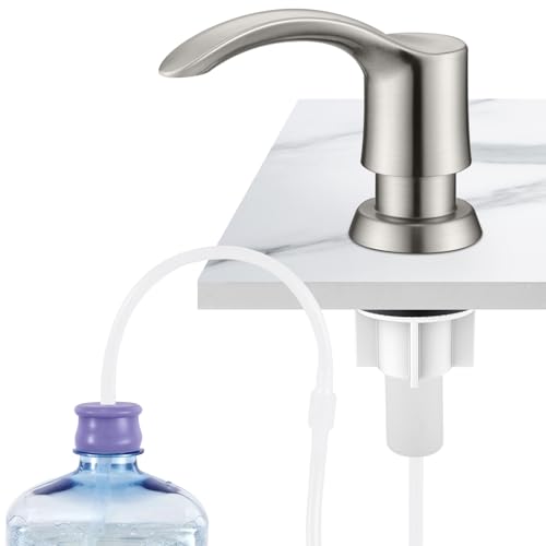 GAGALIFE Kitchen Sink Soap Dispenser - Brushed Nickel, G080BN-G - color: Brushed Nickel, size: with Hose