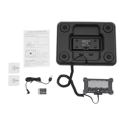 Digital Shipping Postal Scale, 440LBS Weight Commercial Stainless Steel Digital Mail Parcel Scale Multiple Shipping Scale with LCD Display& Extended Cord for Business, Warehouse, Home