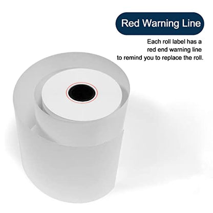 MFLABEL 3-1/8" x 119' Thermal Receipt Papers Rolls - 10 Rolls for 80mm Thermal POS Printer - size: 3-1/8" x 119'