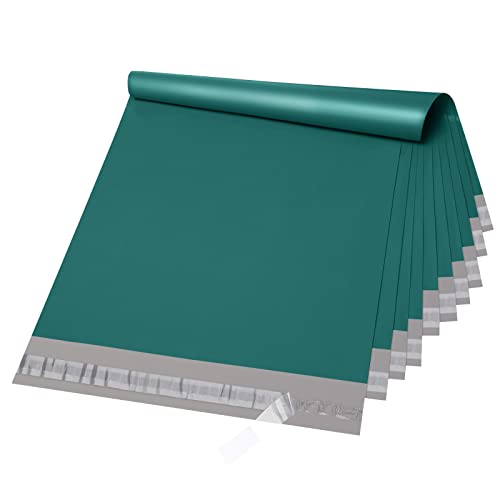 Fuxury Poly Mailers 14.5x19" 50 Pcs, Waterproof Shipping Bags for Clothing - color: Forest Green, size: 14.5x19" 50pcs