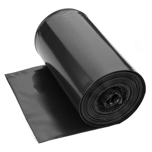WAIKAS 13 Gallon Trash Bags, 1.41-mil, Flat Top, Unscented, Black, 28 Count - color: Black, size: 13 Gal-28ct
