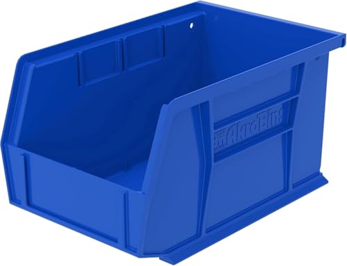 Akro-Mils 30237 AkroBins Plastic Storage Bins, 9"x6"x5", Blue, 12-Pack - color: Blue